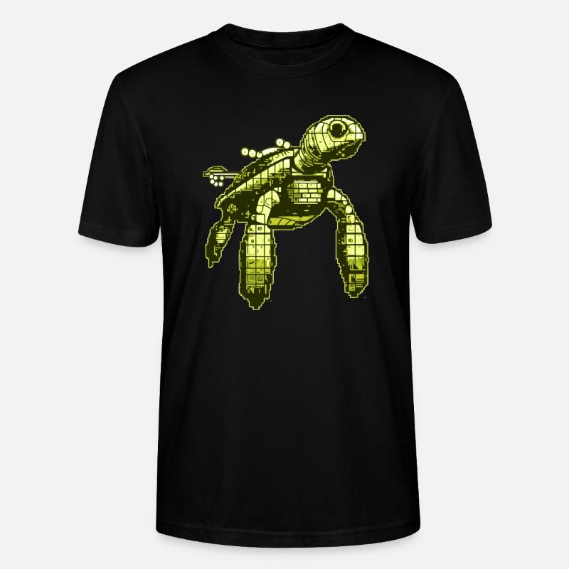 Jeu vidéo 8 Bit Turtle - T-shirt bio CRAFTER Stanley Stella Unisexe - noir