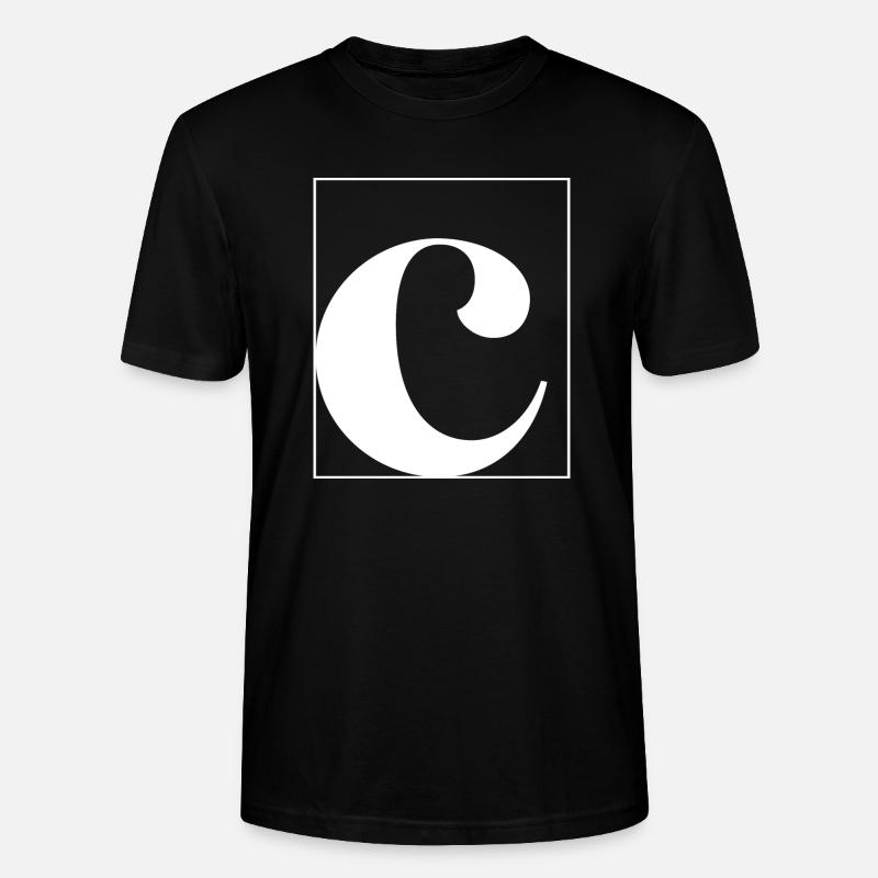 Buchstaben-Alphabet c - Stanley/Stella Unisex Bio-T-Shirt CRAFTER - Schwarz