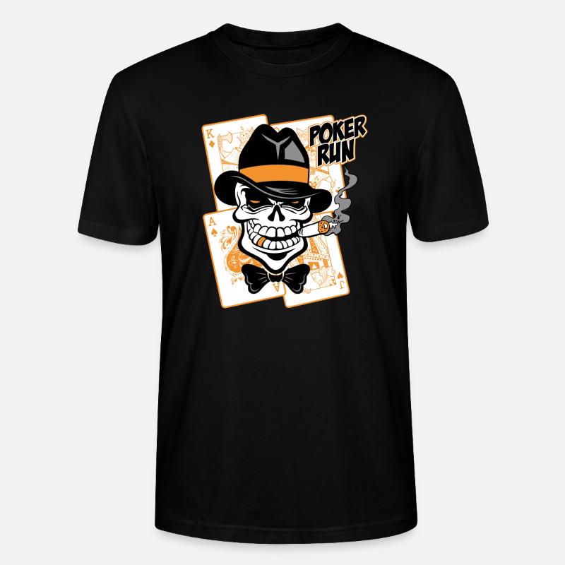 poker run - Stanley/Stella Unisex Bio-T-Shirt CRAFTER - Schwarz