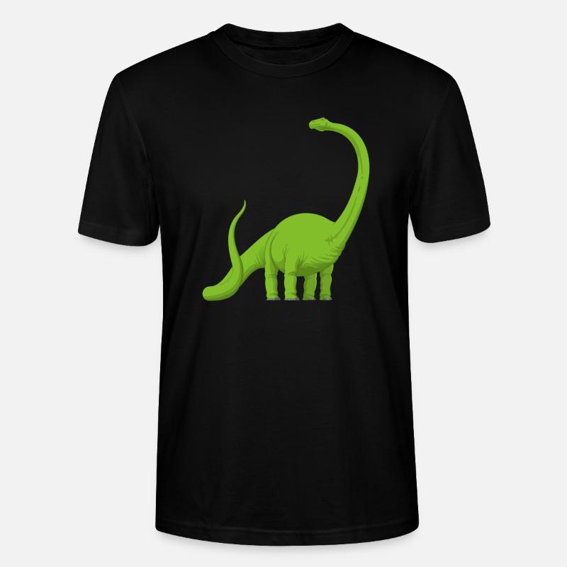 Dinosaurier: Comic Diplodocus - Stanley/Stella Unisex Bio-T-Shirt CRAFTER - Schwarz