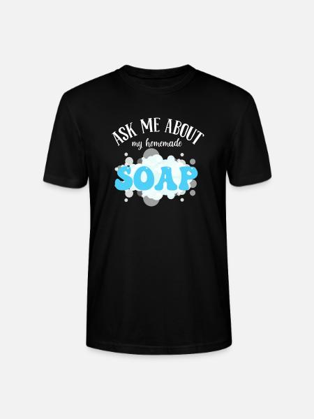 Soap Making Handmade soap - Stanley/Stella CRAFTER Unisex Organic T-Shirt - black