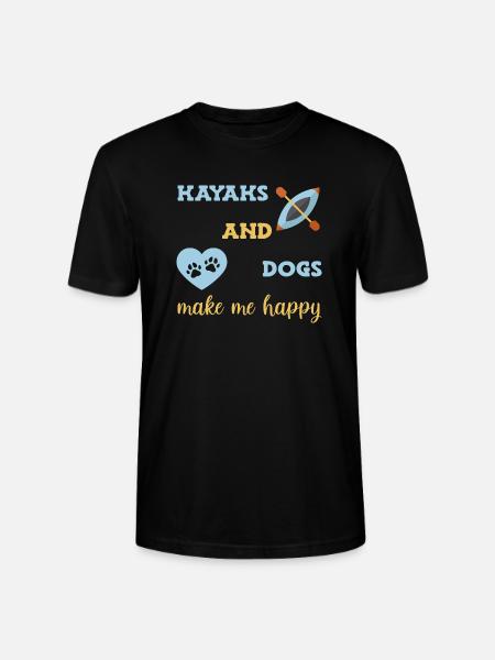 Kayak Kayaking - Stanley/Stella CRAFTER Unisex Organic T-Shirt - black