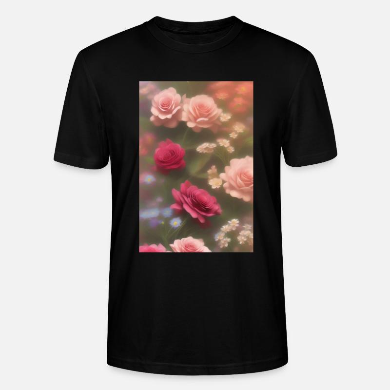 Blumen Kunst - Stanley/Stella Unisex Bio-T-Shirt CRAFTER - Schwarz