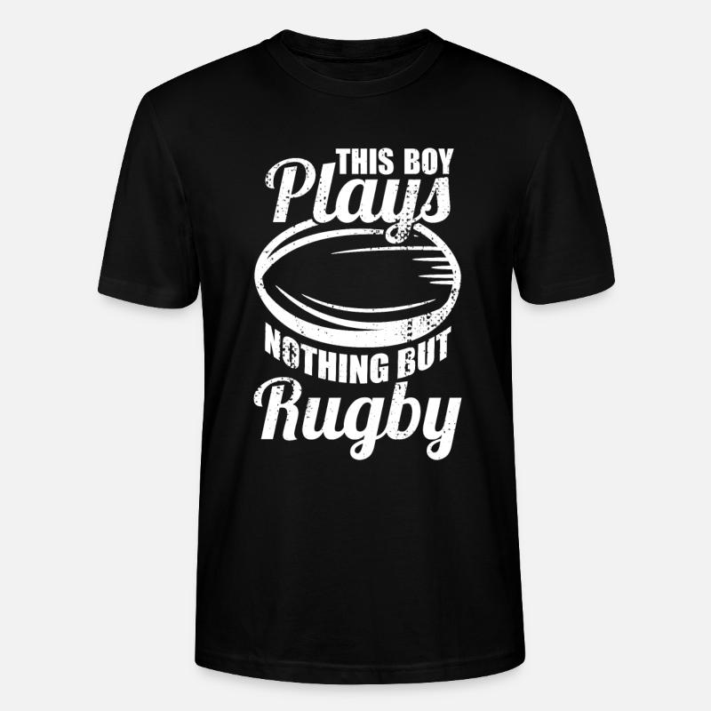 Rugby Boy - Stanley/Stella CRAFTER Unisex Organic T-Shirt - black