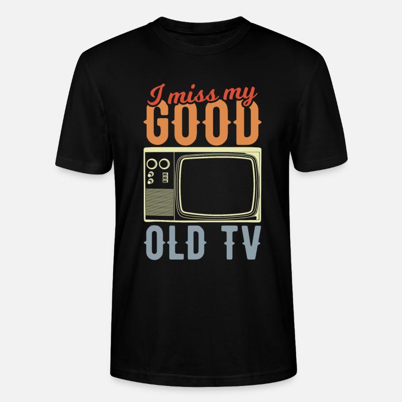 Röhrenbildfernseher - Stanley/Stella Unisex Bio-T-Shirt CRAFTER - Schwarz