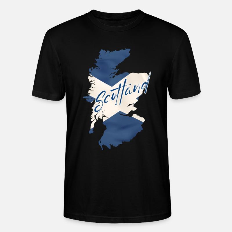 Drapeau de l’Ecosse, fierté écossaise - T-shirt bio CRAFTER Stanley Stella Unisexe - noir
