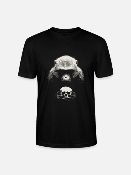 Shakespeare's monkey - Stanley/Stella CRAFTER Unisex Organic T-Shirt - black