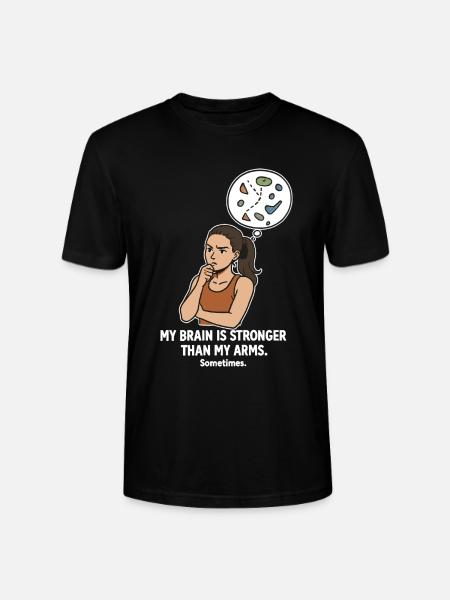 Bouldern wie Schach – Kopf schlägt Kraft - Stanley/Stella Unisex Bio-T-Shirt CRAFTER - Schwarz