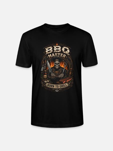 Master BBQ Skeleton Grill – Barbecue-Humor - Stanley/Stella Unisex Bio-T-Shirt CRAFTER - Schwarz