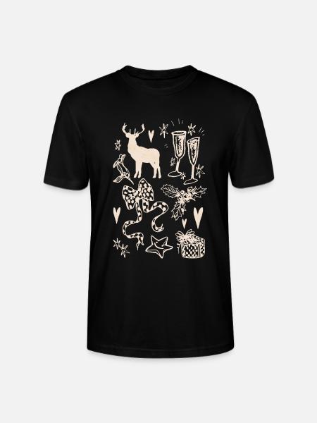 WEIHNACHTSSAMMLUNG - Stanley/Stella Unisex Bio-T-Shirt CRAFTER - Schwarz