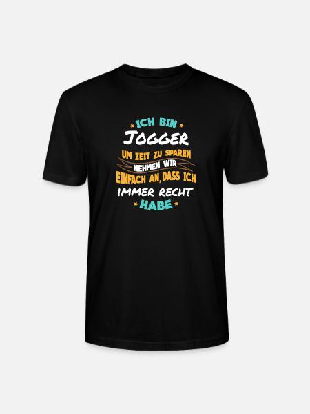 Joggen - Ich bin Jogger - Stanley/Stella Unisex Bio-T-Shirt CRAFTER - Schwarz