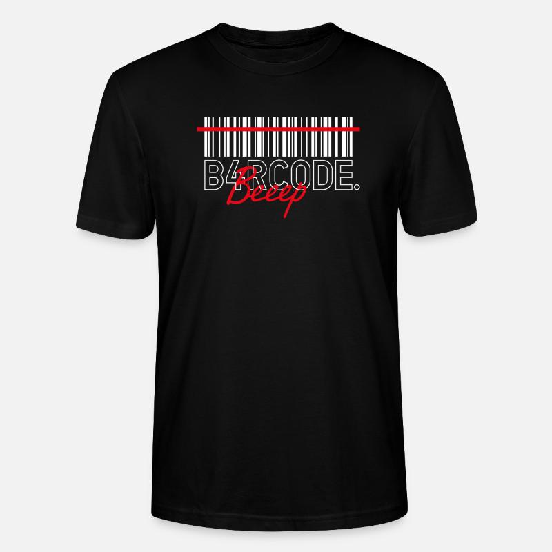 B4RCODE. Beep - Stanley/Stella Unisex Bio-T-Shirt CRAFTER - Schwarz