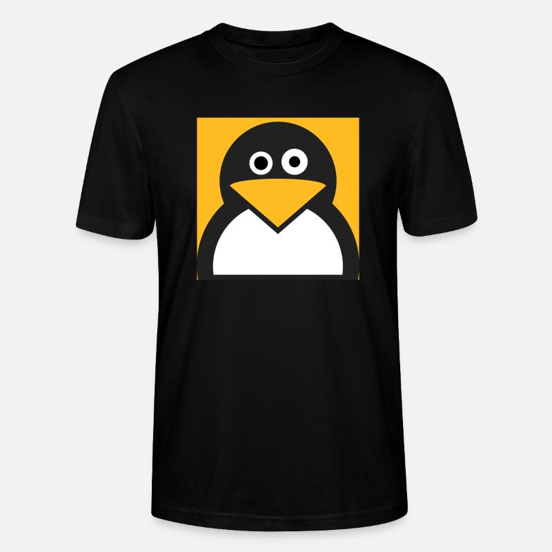 Linux Pingouin - T-shirt bio CRAFTER Stanley Stella Unisexe - noir
