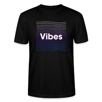 Vibes - T-shirt bio CRAFTER Stanley Stella Unisexe - noir - Devant - Alina (178cm) & Michal (187cm)