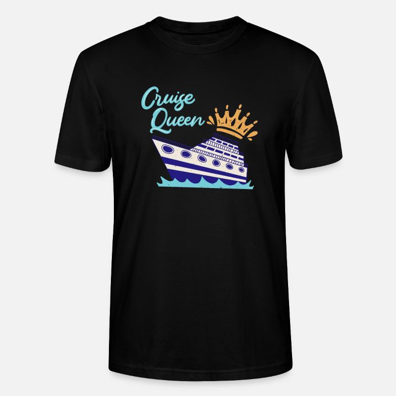 Cruise Queen Cruise Ship - Stanley/Stella CRAFTER Unisex Organic T-Shirt - black