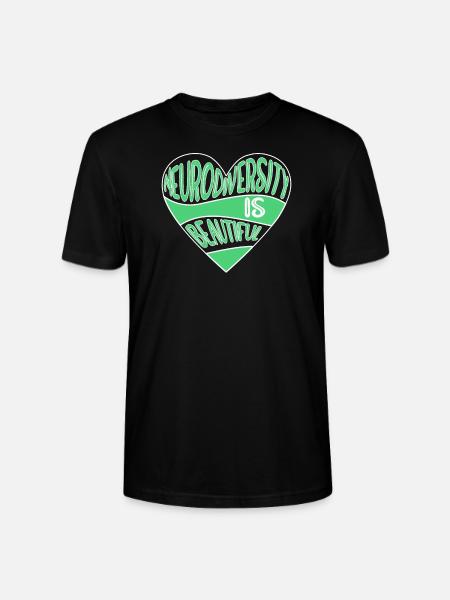 Neurodiversity Autimsus ADHD dyslexia - Stanley/Stella CRAFTER Unisex Organic T-Shirt - black