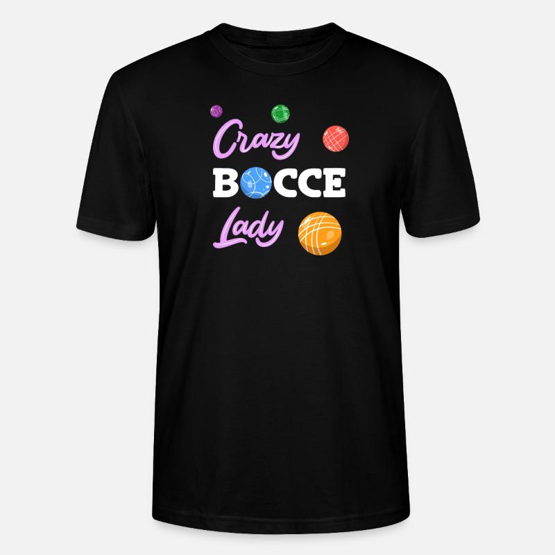 Boccia Boule Petanque - Stanley/Stella Unisex Bio-T-Shirt CRAFTER - Schwarz