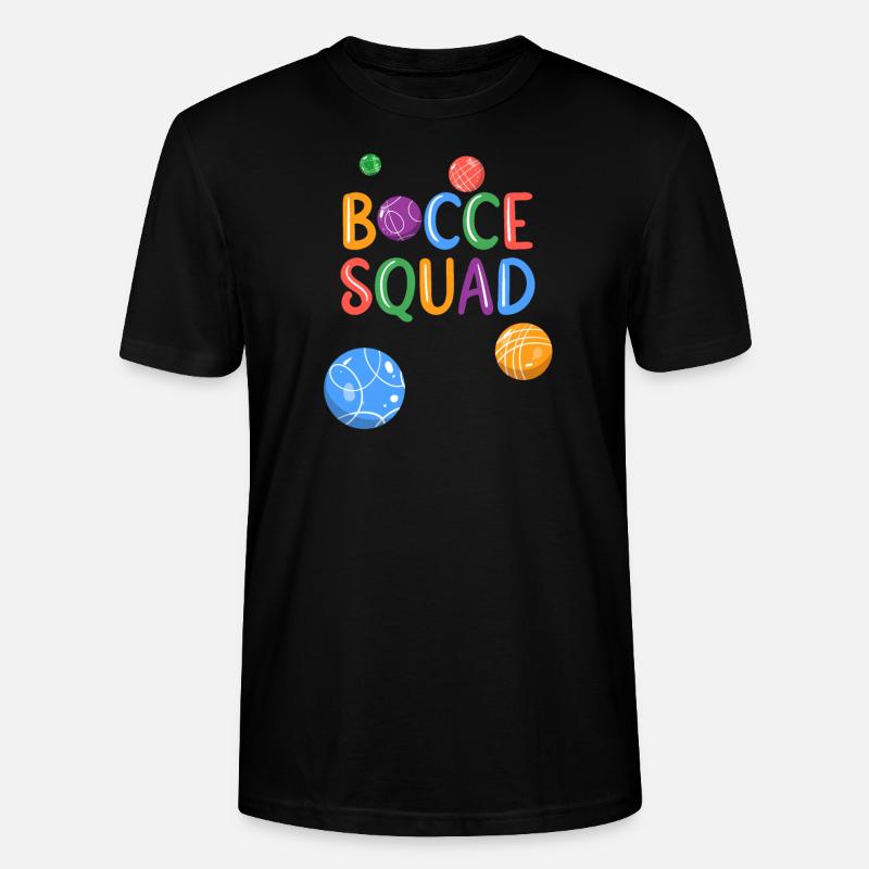 Boccia Boule Petanque - Stanley/Stella Unisex Bio-T-Shirt CRAFTER - Schwarz