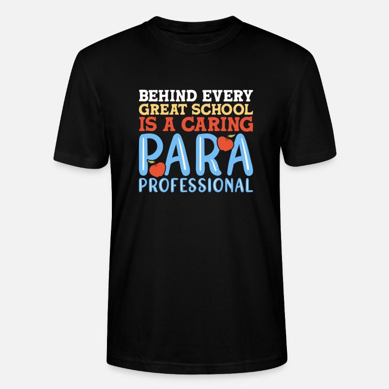 Paraprofessionnel - T-shirt bio CRAFTER Stanley Stella Unisexe - noir