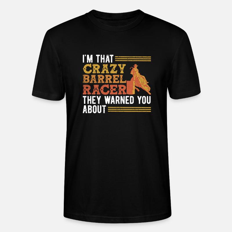 Course de barils - T-shirt bio CRAFTER Stanley Stella Unisexe - noir