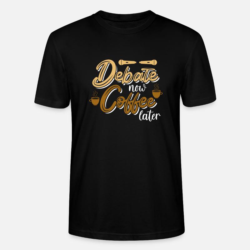 Debattieren Debatte Argumentieren - Stanley/Stella Unisex Bio-T-Shirt CRAFTER - Schwarz