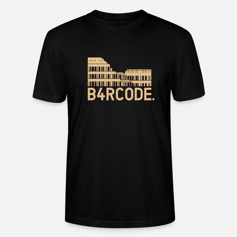 B4RCODE. Rome - Stanley/Stella Unisex Bio-T-Shirt CRAFTER - Schwarz