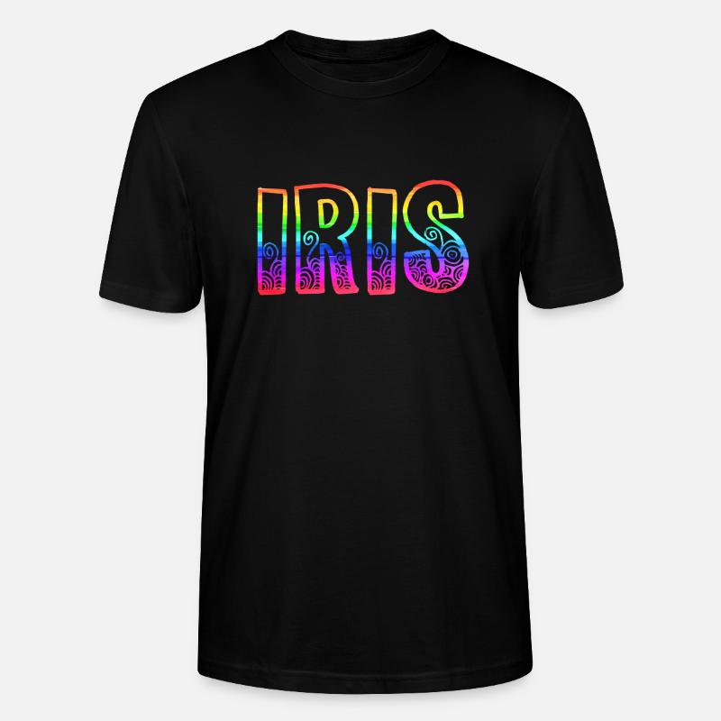 iris rs regenbogen - Stanley/Stella Unisex Bio-T-Shirt CRAFTER - Schwarz