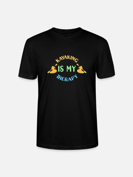 Kayak Kayaking - Stanley/Stella CRAFTER Unisex Organic T-Shirt - black