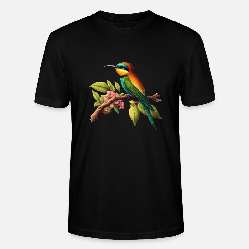 Guêpier Merops Apiaster Oiseau - T-shirt bio CRAFTER Stanley Stella Unisexe - noir