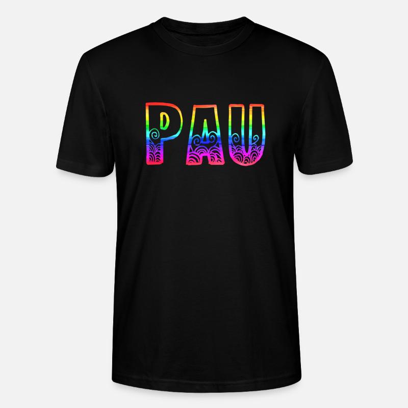 pau rs regenbogen - Stanley/Stella Unisex Bio-T-Shirt CRAFTER - Schwarz