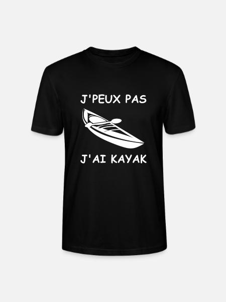 J'peux pas j'ai kayak - T-shirt bio CRAFTER Stanley Stella Unisexe - noir