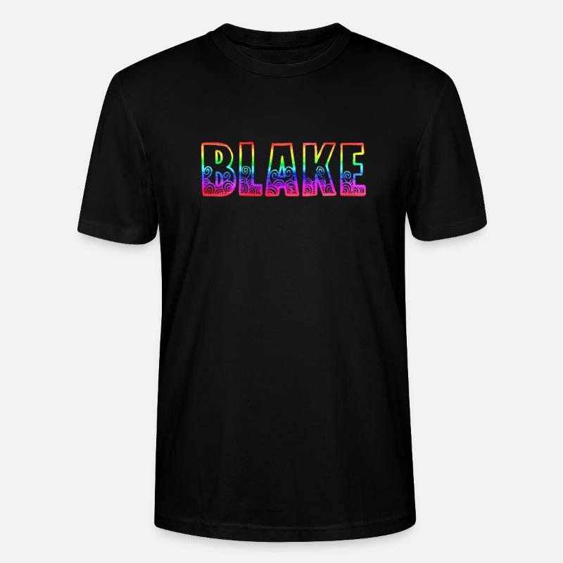blake rs arc-en-ciel - T-shirt bio CRAFTER Stanley Stella Unisexe - noir