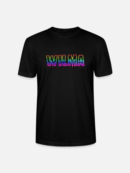 wilma rs rainbow - Stanley/Stella CRAFTER Unisex Organic T-Shirt - black