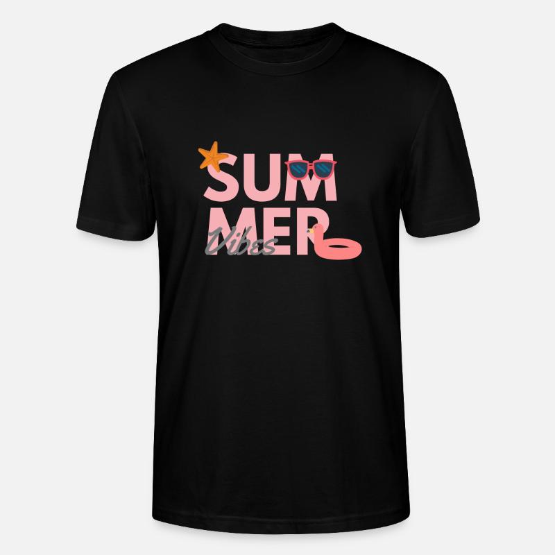 Summer Vibes - Stanley/Stella Unisex Bio-T-Shirt CRAFTER - Schwarz