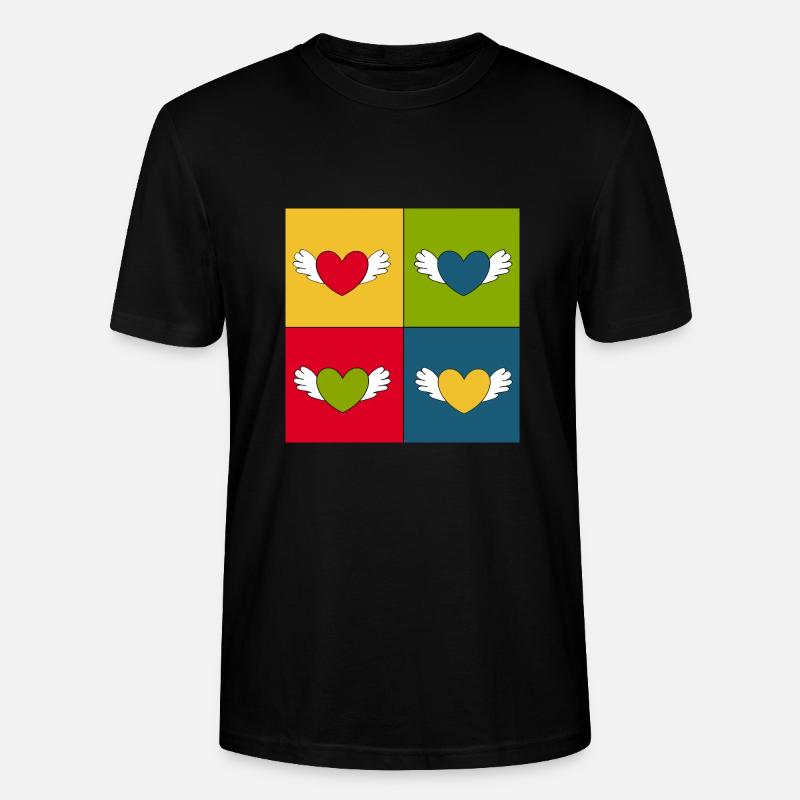 Cadeau Saint-Valentin Saint-Valentin - T-shirt bio CRAFTER Stanley Stella Unisexe - noir