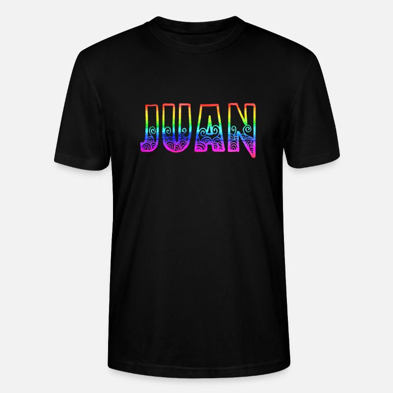 juan rs regenbogen - Stanley/Stella Unisex Bio-T-Shirt CRAFTER - Schwarz