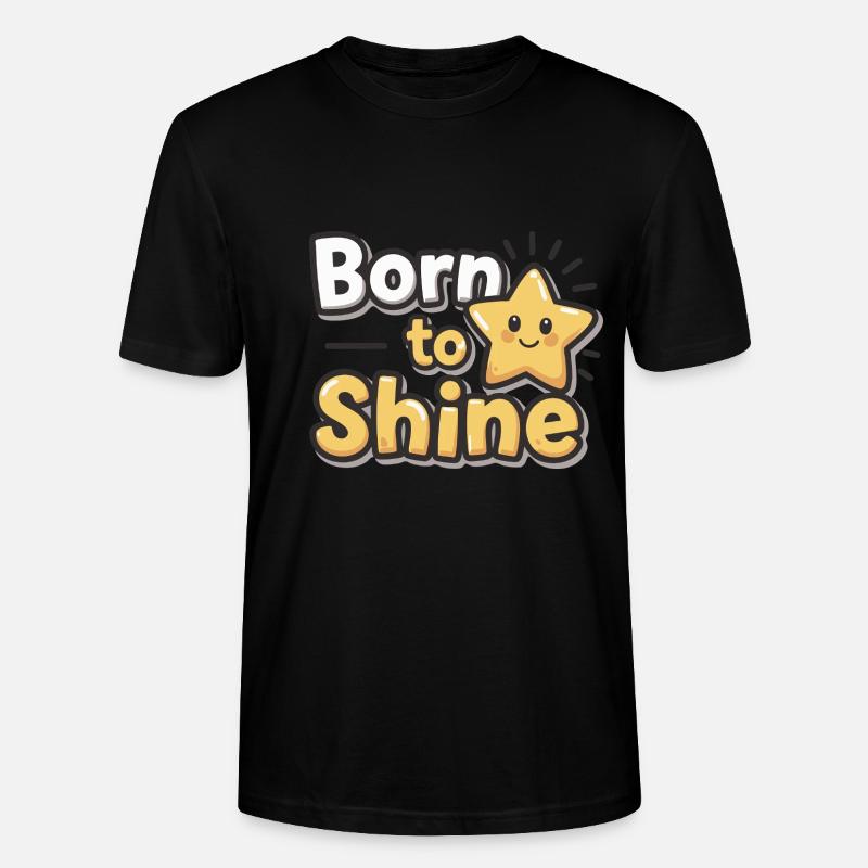 Né pour briller – Strahlender Stern - T-shirt bio CRAFTER Stanley Stella Unisexe - noir