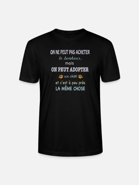Humour chat - T-shirt bio CRAFTER Stanley Stella Unisexe - noir