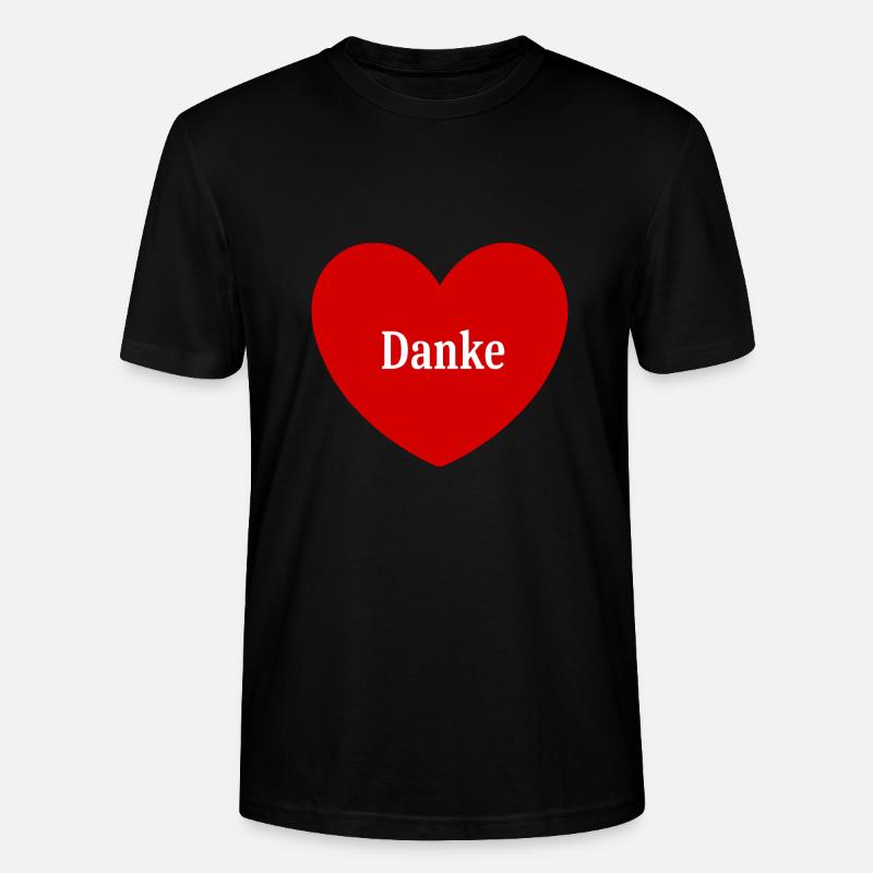 Danke Geschenk Geschenkidee - Stanley/Stella Unisex Bio-T-Shirt CRAFTER - Schwarz
