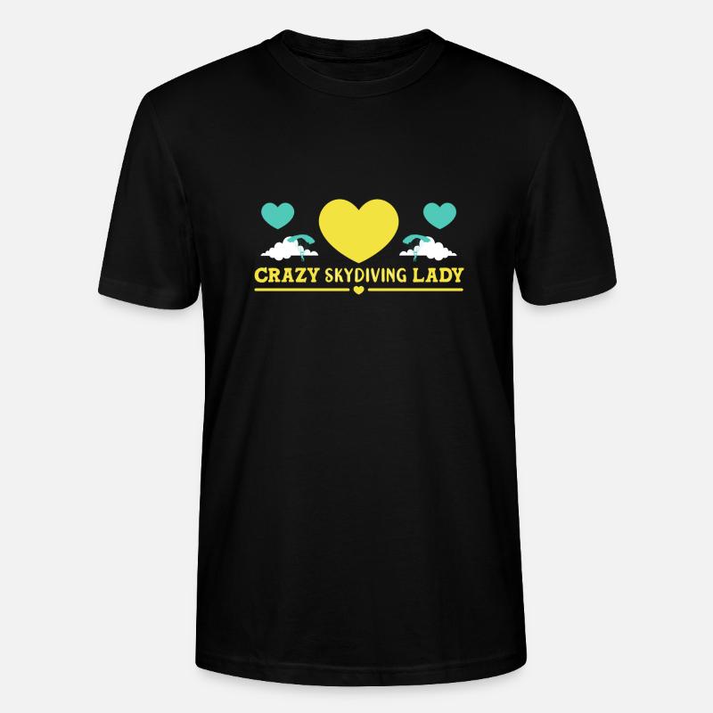 Fallschirm Fallschirmspringen Fallschirmspringer - Stanley/Stella Unisex Bio-T-Shirt CRAFTER - Schwarz