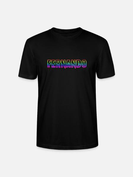 fernando rs regenbogen - Stanley/Stella Unisex Bio-T-Shirt CRAFTER - Schwarz