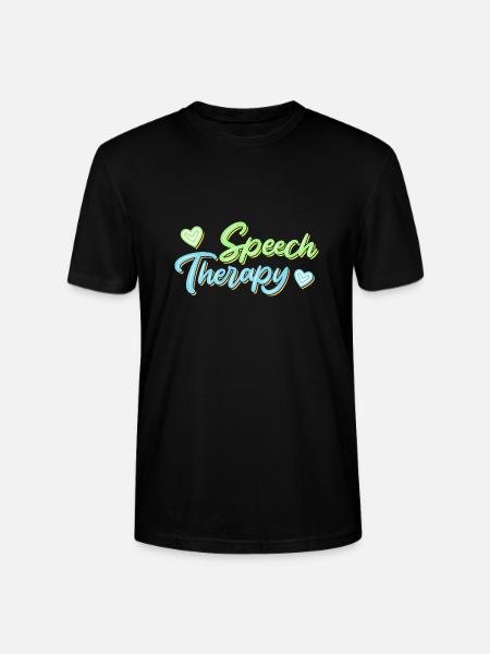 Speech Therapy Speech Therapist - Stanley/Stella CRAFTER Unisex Organic T-Shirt - black