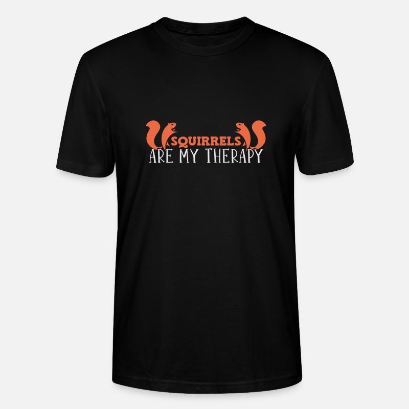 Eichhörnchen - Stanley/Stella Unisex Bio-T-Shirt CRAFTER - Schwarz