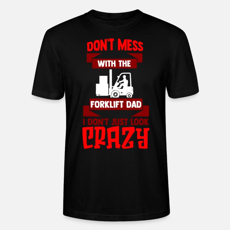 Staplerfahrer Gabelstaplerfahrer Gabelstapler - Stanley/Stella Unisex Bio-T-Shirt CRAFTER - Schwarz
