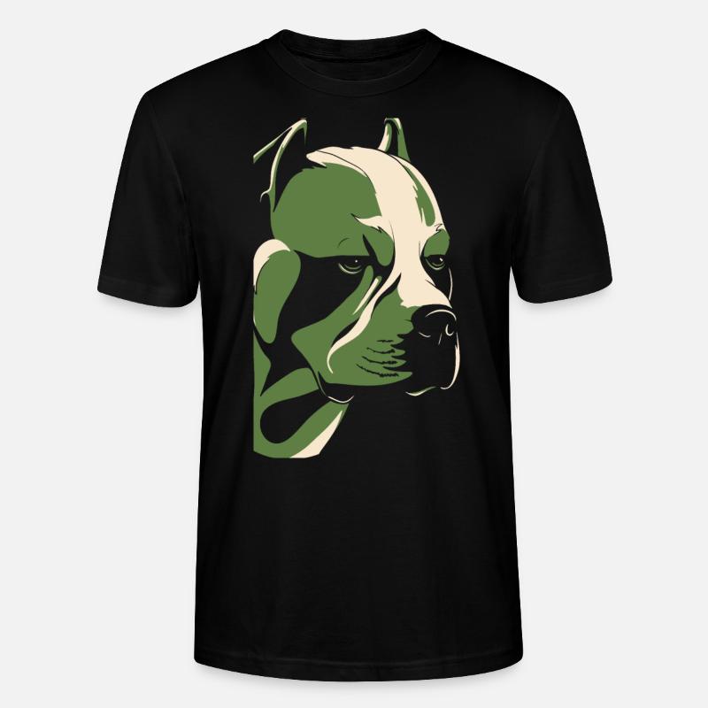 Pitbull - Stanley/Stella Unisex Bio-T-Shirt CRAFTER - Schwarz