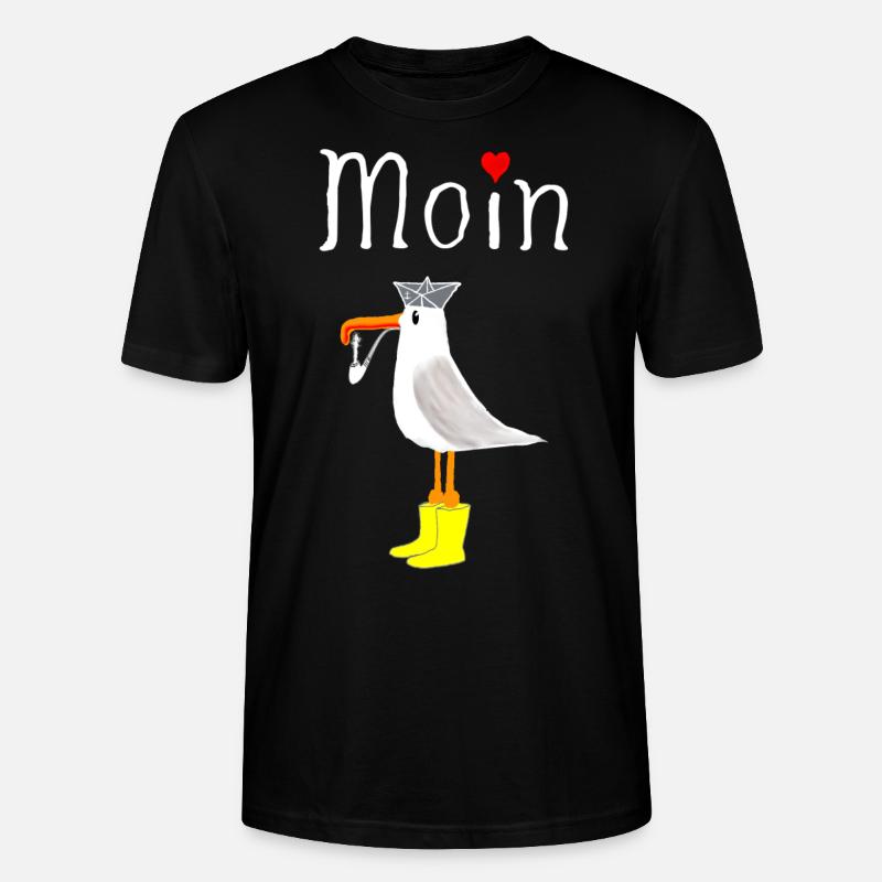 Moin Anker Seemann - Stanley/Stella Unisex Bio-T-Shirt CRAFTER - Schwarz