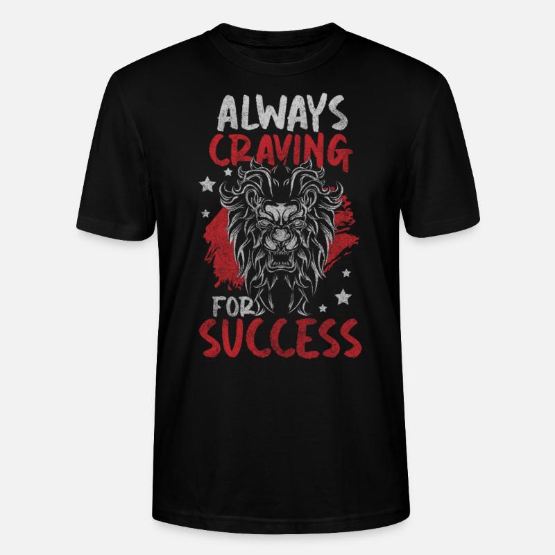 Chasseur de Majesté Lion - T-shirt bio CRAFTER Stanley Stella Unisexe - noir