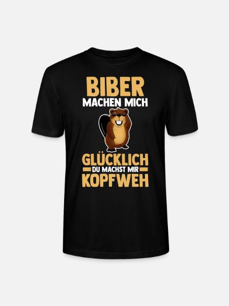Nagetier Biberliebhaber Biber - Stanley/Stella Unisex Bio-T-Shirt CRAFTER - Schwarz