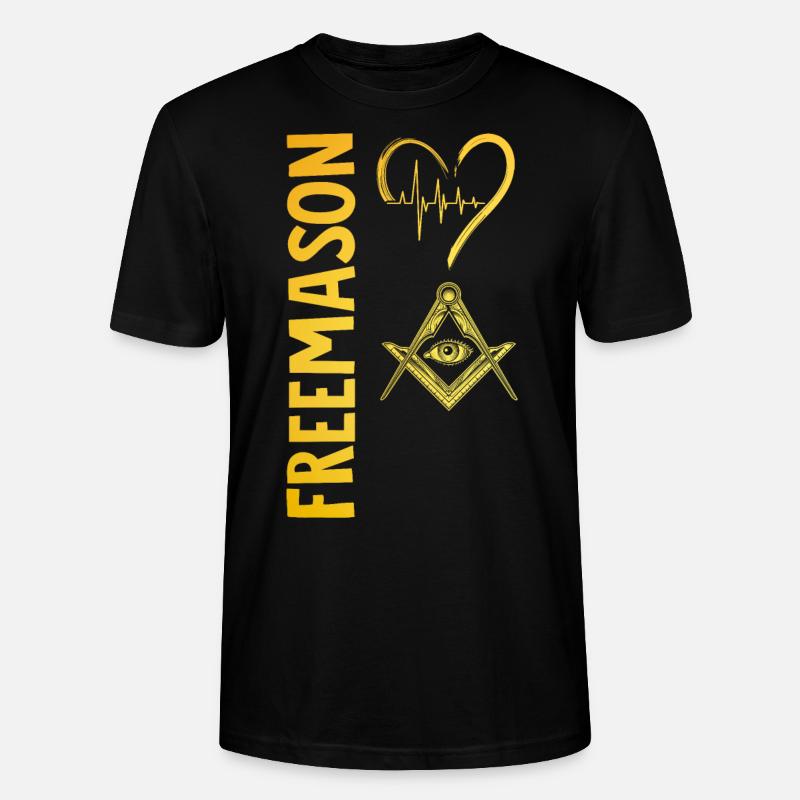 Masonic Freemasonry Fraternal - Stanley/Stella Unisex Bio-T-Shirt CRAFTER - Schwarz