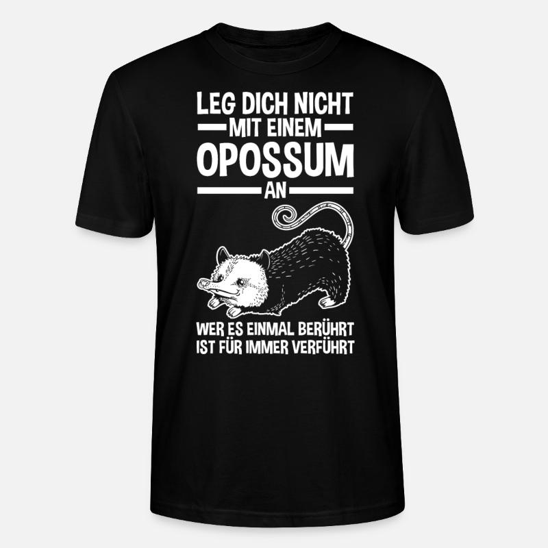 Opossum - Stanley/Stella Unisex Bio-T-Shirt CRAFTER - Schwarz